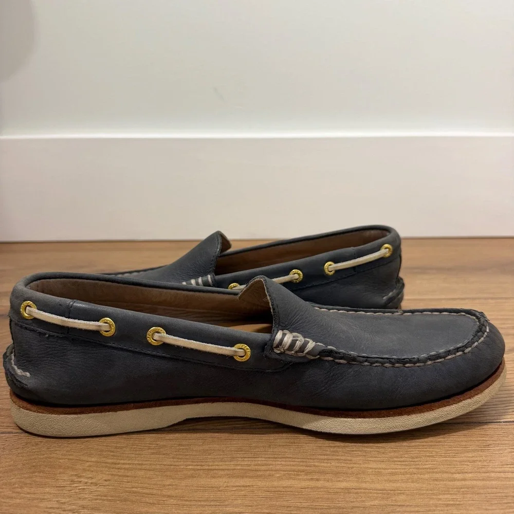 Sperry Top-Sider Flag Ltd Boat Shoes 10.5 Navy Leather Mens Loafers Deck